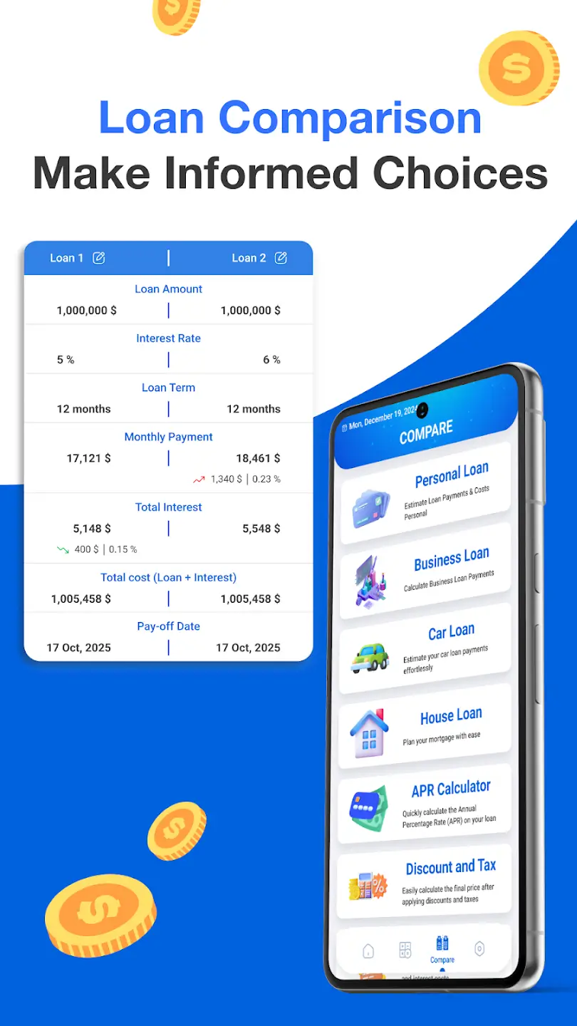 Loan EMI Calculator & Mortgage
